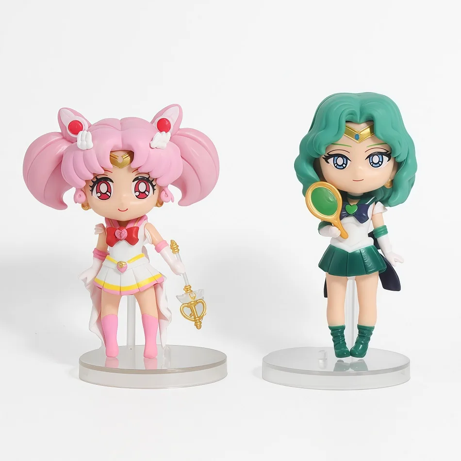 Sailor Moon Figure Blind Box Anime Usagi Tsukino/Chiba Mamoru/Chibiusa Cartoon Figurine Collectible Doll PVC Desktop Model Toys