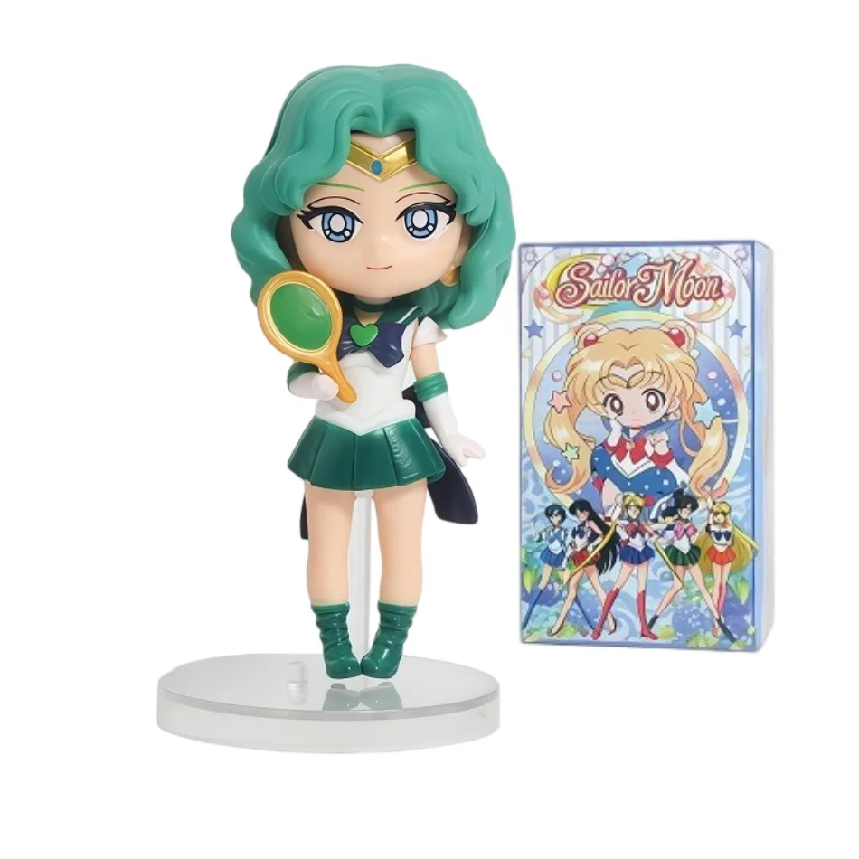 Sailor Moon Figure Blind Box Anime Usagi Tsukino/Chiba Mamoru/Chibiusa Cartoon Figurine Collectible Doll PVC Desktop Model Toys
