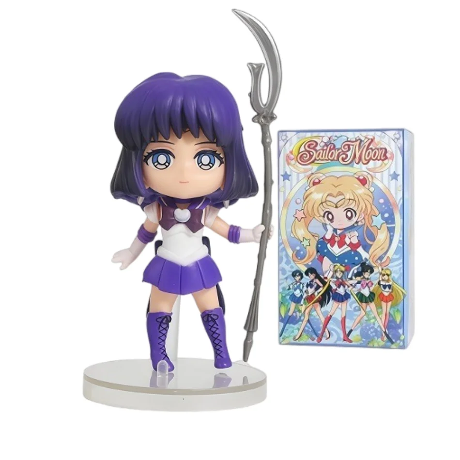 Sailor Moon Figure Blind Box Anime Usagi Tsukino/Chiba Mamoru/Chibiusa Cartoon Figurine Collectible Doll PVC Desktop Model Toys