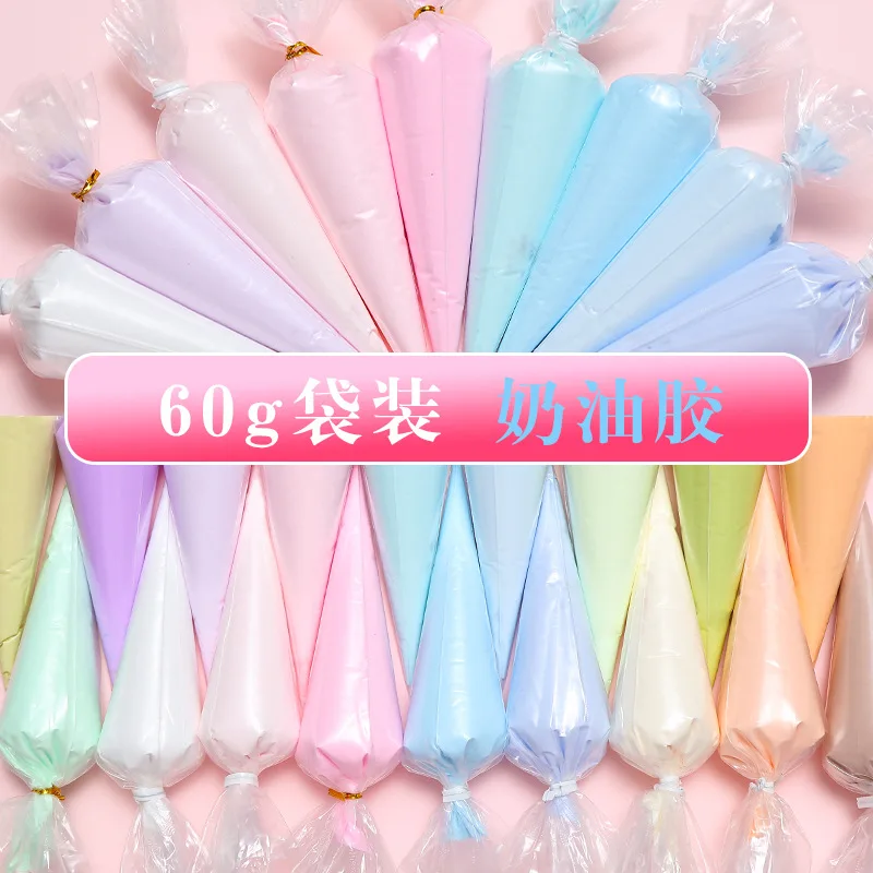 60g Imitation Cream Glue Charms Handmade Whipped Phone Case Decoden Shaker Jewelry Tools Tools Professional