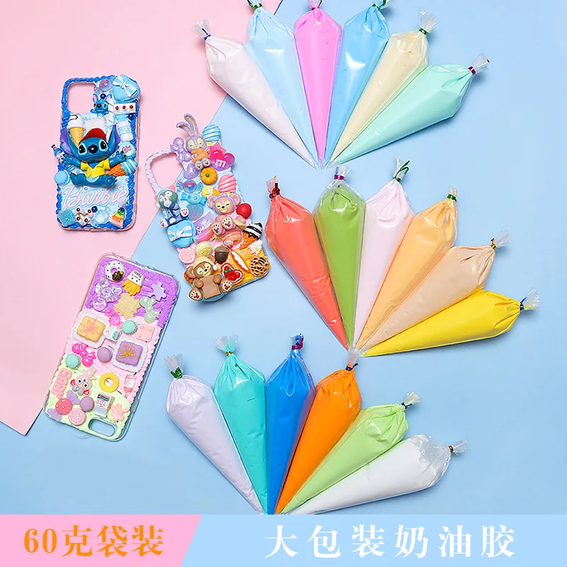 60g Imitation Cream Glue Charms Handmade Whipped Phone Case Decoden Shaker Jewelry Tools Tools Professional