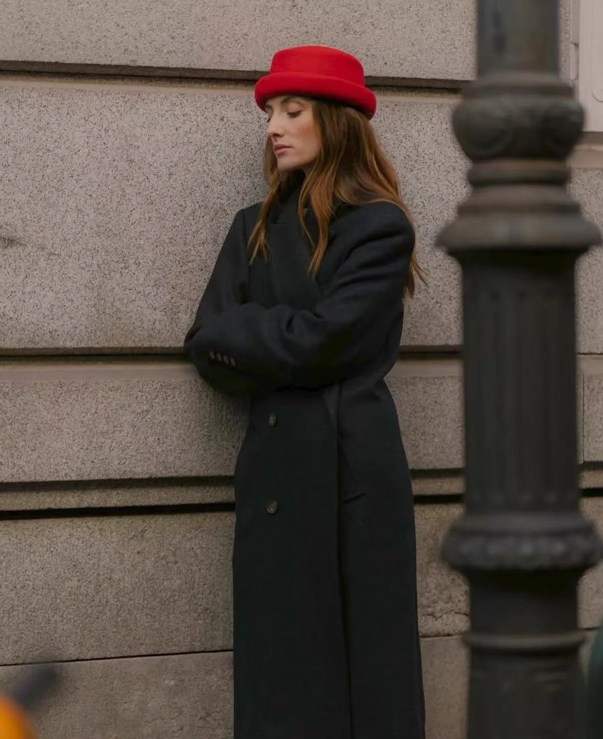 TOMKHU New Wool Retro Fashion Women's Fedora Hat French Elegant Beret Designer Autumn And Winter Top Hat Runway Style