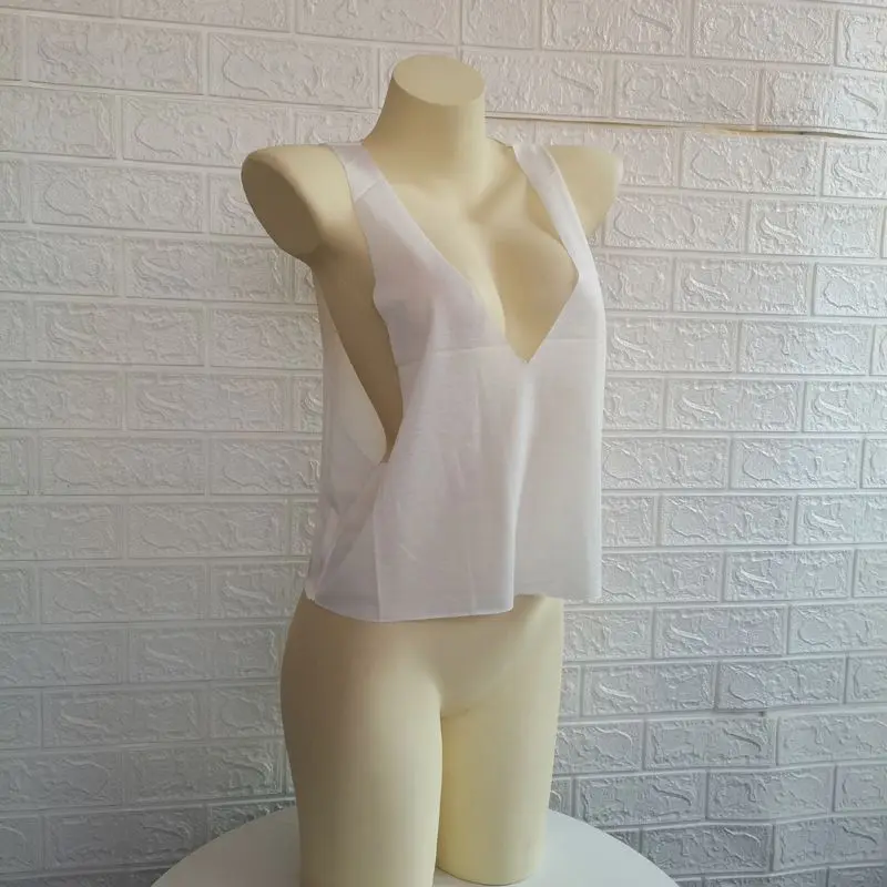 Women Sleeveless Sexy Side Hollow Out Tank Top Summer Loose Fit Crop Tees Gym Fitness Breathable Camisole Hot Girl Sporty Cloth