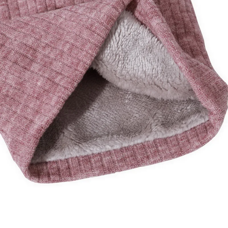 Unisex Knitted Warm Scarf Winter Autumn Ring Women Bandana Solid Fleece Scarf Men Headband Neck Scarf Shawl