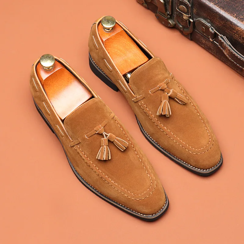 Men's Casual Business Shoes Mens Classic British Style Penny Loafers Moccasins Fashion Party Wedding Flats for Men