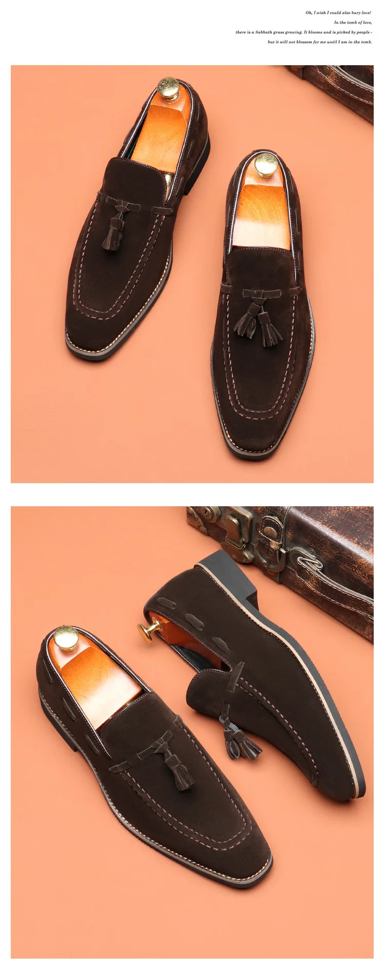 Men's Casual Business Shoes Mens Classic British Style Penny Loafers Moccasins Fashion Party Wedding Flats for Men
