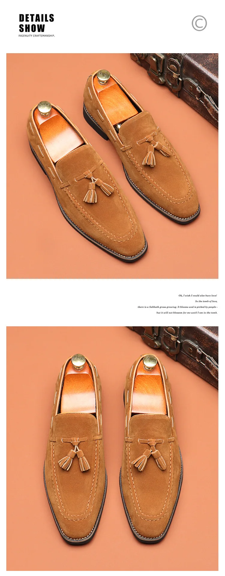 Men's Casual Business Shoes Mens Classic British Style Penny Loafers Moccasins Fashion Party Wedding Flats for Men