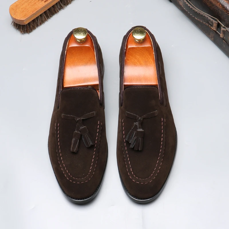 Men's Casual Business Shoes Mens Classic British Style Penny Loafers Moccasins Fashion Party Wedding Flats for Men