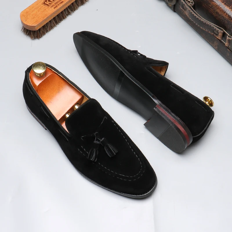 Men's Casual Business Shoes Mens Classic British Style Penny Loafers Moccasins Fashion Party Wedding Flats for Men