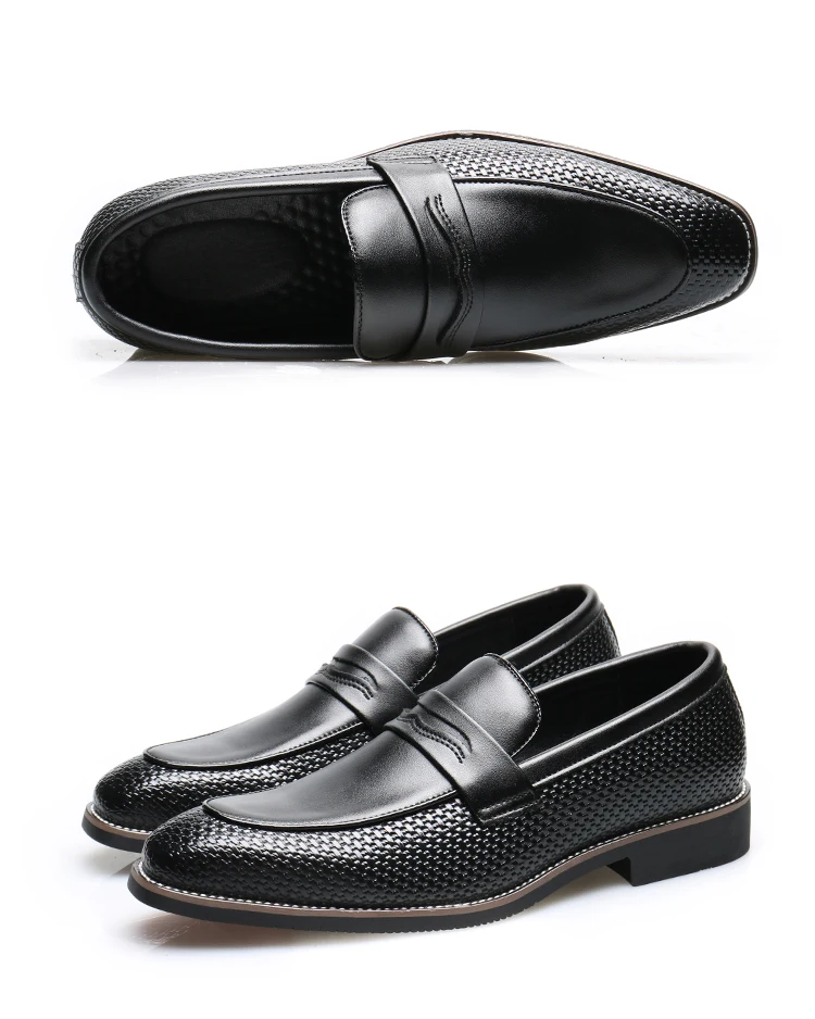 Men's Casual Business Shoes Mens Classic British Style Penny Loafers Moccasins Fashion Party Wedding Flats for Men