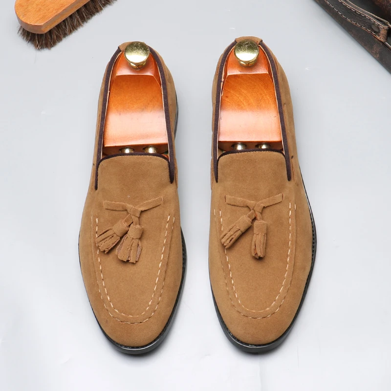 Men's Casual Business Shoes Mens Classic British Style Penny Loafers Moccasins Fashion Party Wedding Flats for Men