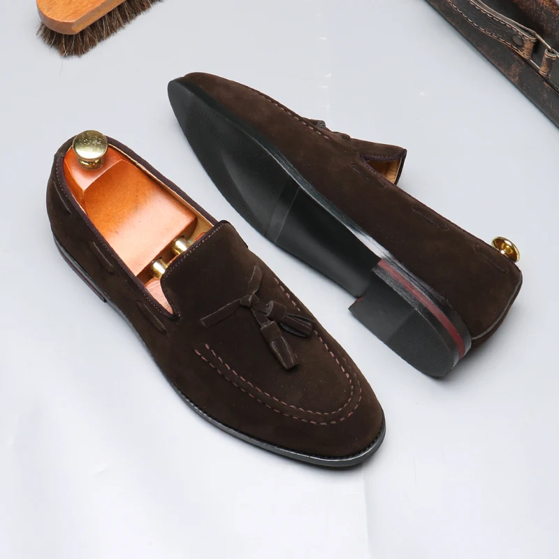 Men's Casual Business Shoes Mens Classic British Style Penny Loafers Moccasins Fashion Party Wedding Flats for Men