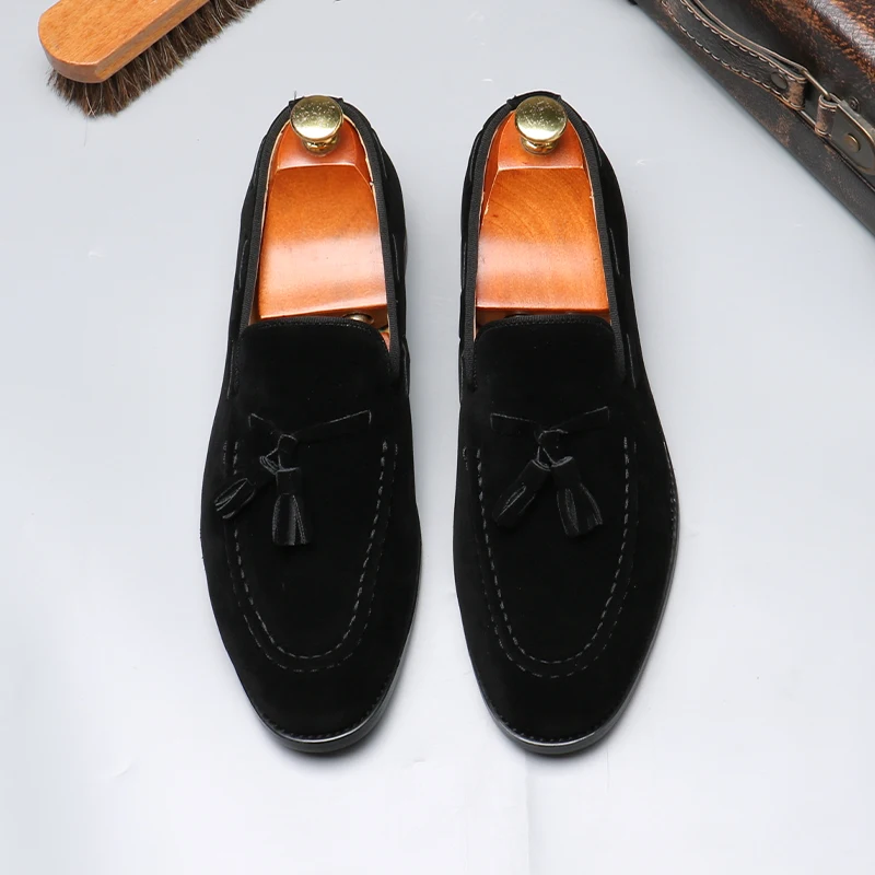 Men's Casual Business Shoes Mens Classic British Style Penny Loafers Moccasins Fashion Party Wedding Flats for Men