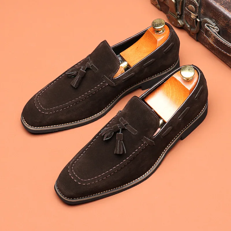 Men's Casual Business Shoes Mens Classic British Style Penny Loafers Moccasins Fashion Party Wedding Flats for Men