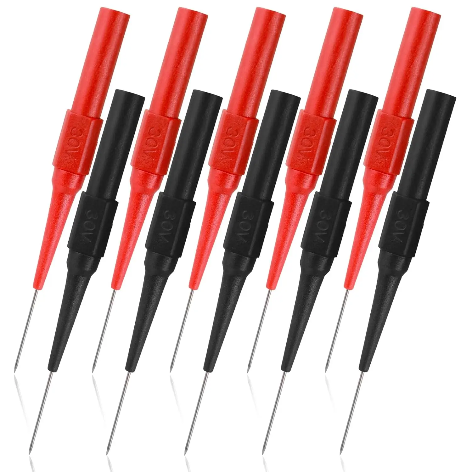 10 Pcs 0.7mm Test Probe Pins, Wire Piercing Probe Insulation Back Probes Non-Destructive Pin, Wire Piercing Probe Pin Multimeter