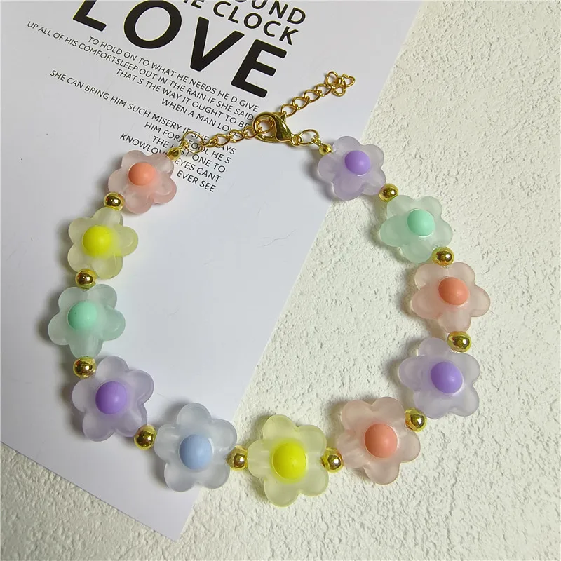 Colorful Pearl Dog Necklace Collar Fashion Jeweled Puppy Cat Collar Candy Color Dog Choker Pet Accessories Supplies