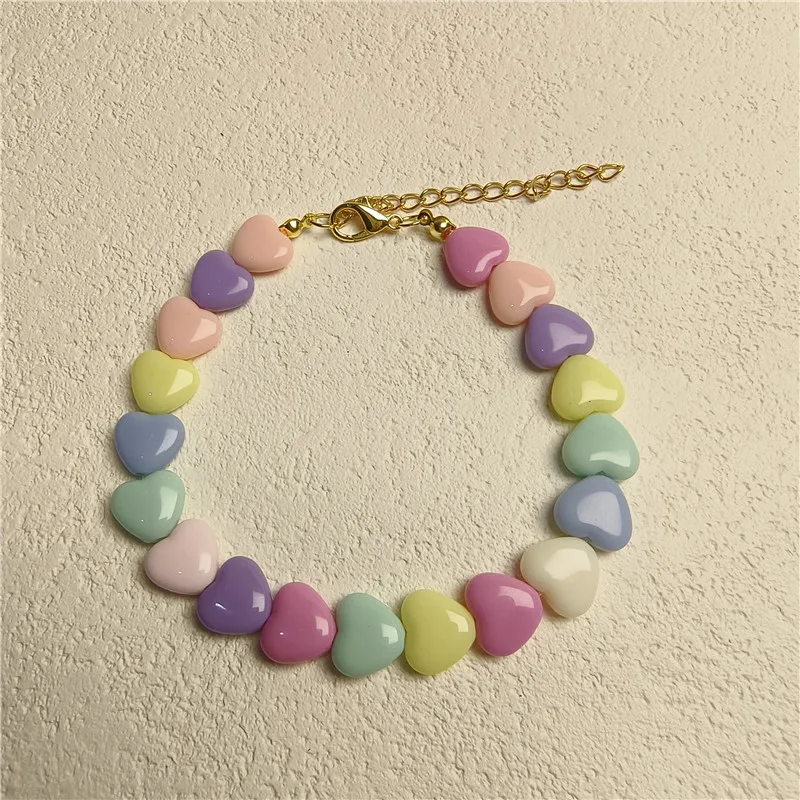 Colorful Pearl Dog Necklace Collar Fashion Jeweled Puppy Cat Collar Candy Color Dog Choker Pet Accessories Supplies