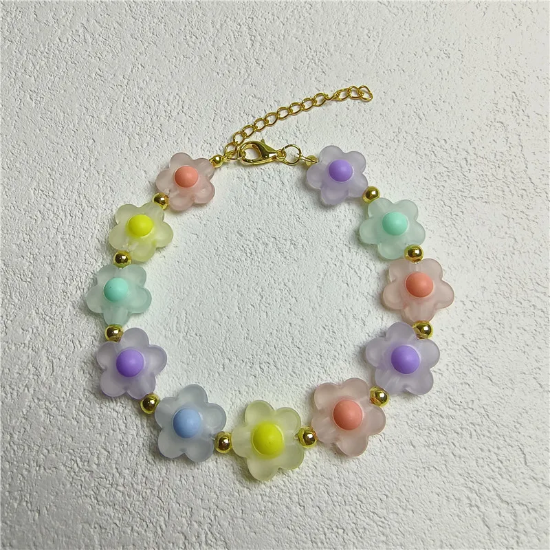 Colorful Pearl Dog Necklace Collar Fashion Jeweled Puppy Cat Collar Candy Color Dog Choker Pet Accessories Supplies