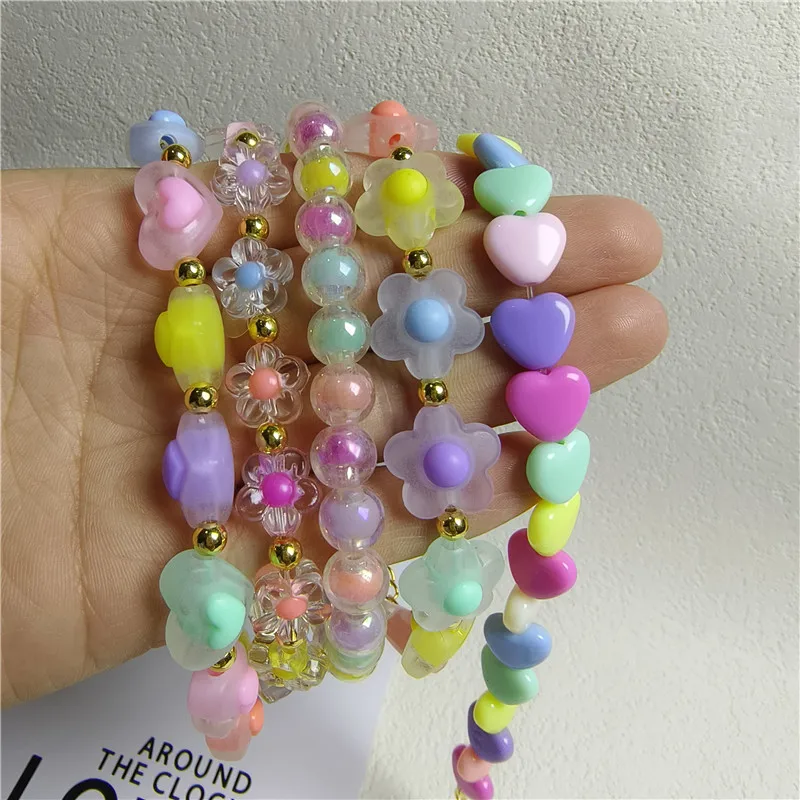 Colorful Pearl Dog Necklace Collar Fashion Jeweled Puppy Cat Collar Candy Color Dog Choker Pet Accessories Supplies