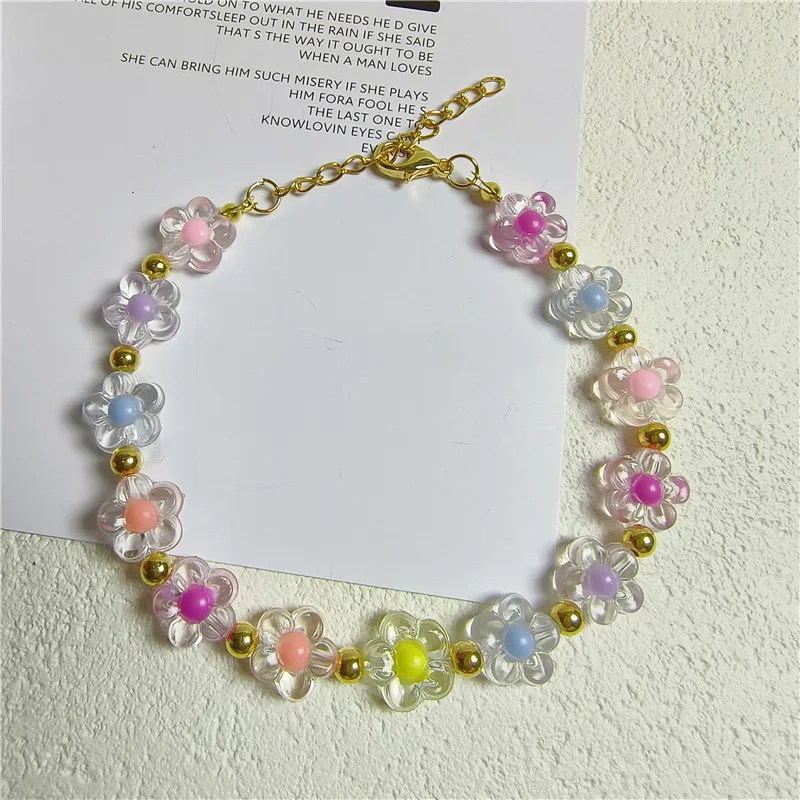 Colorful Pearl Dog Necklace Collar Fashion Jeweled Puppy Cat Collar Candy Color Dog Choker Pet Accessories Supplies
