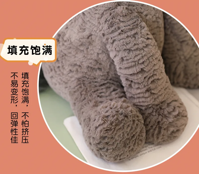 23/40/60CM Cute Burro Peluche Donkey Toys Lovely Grey Fluffy Donkey Plush Dolls Stuffed Soft Farm Animal for Kid Birthday Decor