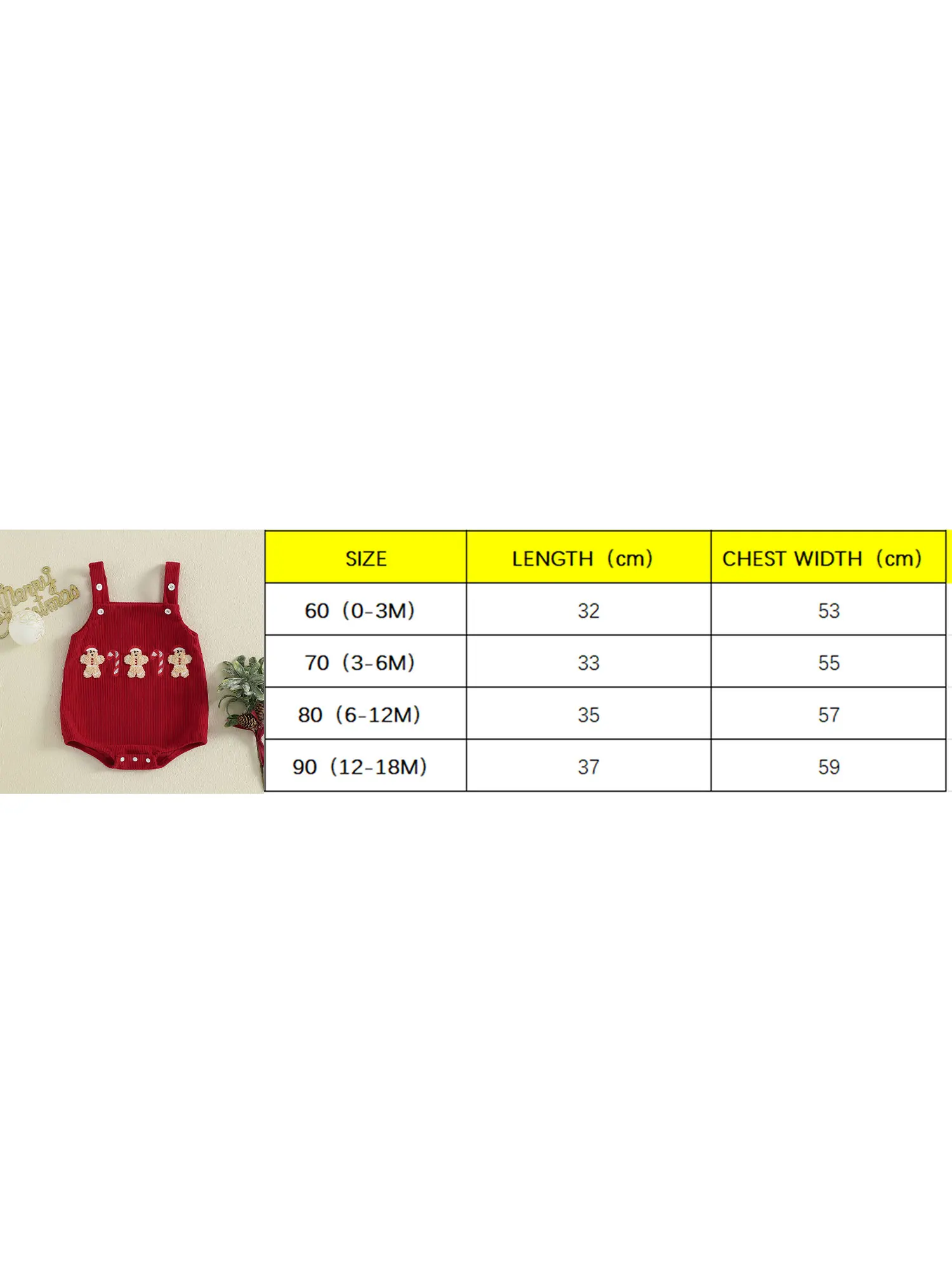 Tregren 0-18M Newborn Baby Christmas Romper Overalls Tree Letter Embroidery Sleeveless Corduroy Bodysuit Festival Infant Clothes