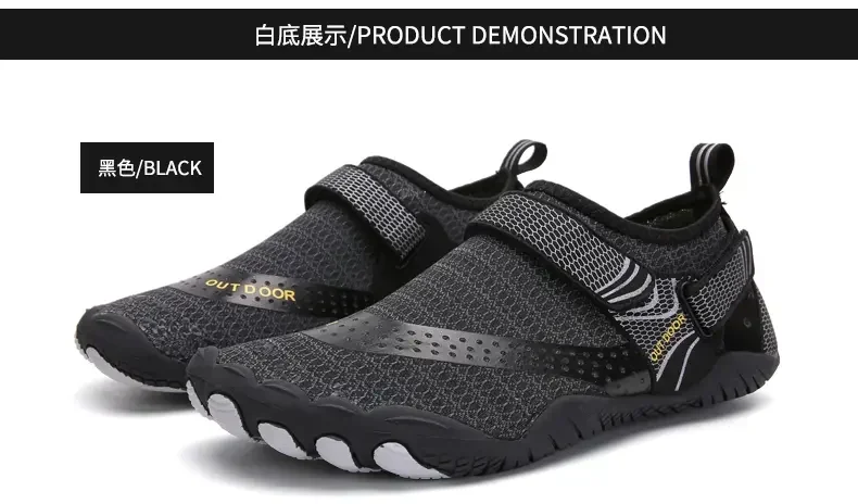 Mens Quick Drying Water Shoes Unisex Breathable Aqua Shoes Slip on Non Slip Wading Shoes Travel Water Park Pool Ladies Sneakers