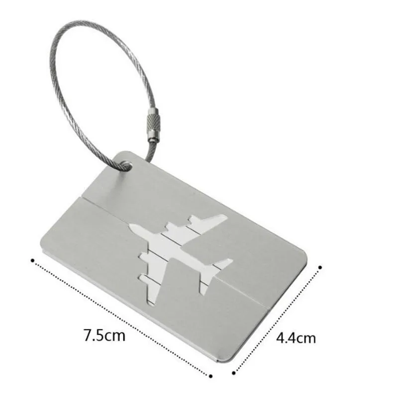 Fashion Metal Travel Luggage Tags Baggage Name Tags Suitcase Address Label Holder Aluminium Alloy Luggage Tag Travel Accessories