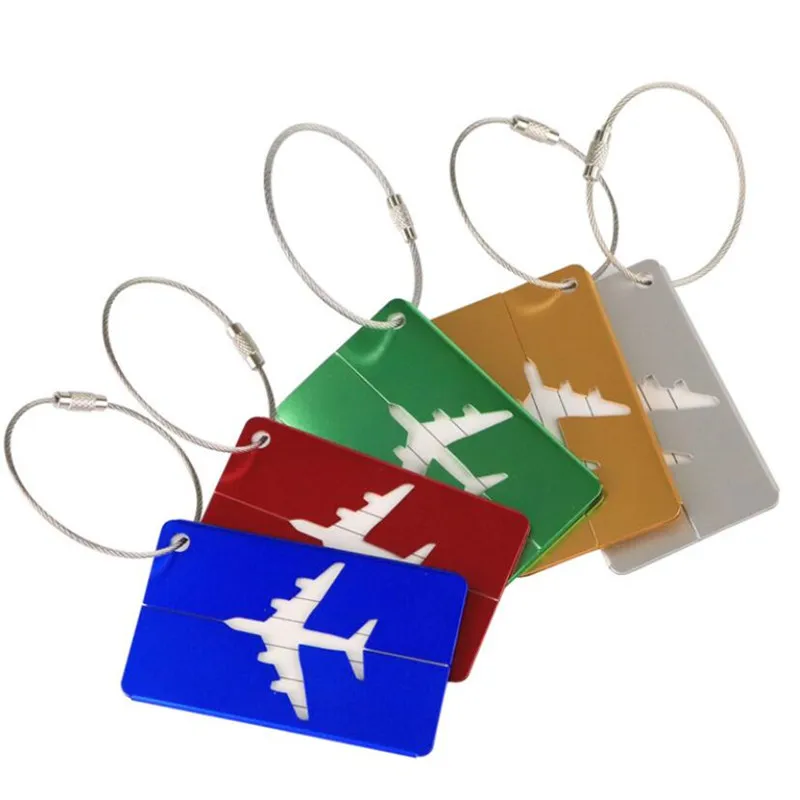 Fashion Metal Travel Luggage Tags Baggage Name Tags Suitcase Address Label Holder Aluminium Alloy Luggage Tag Travel Accessories