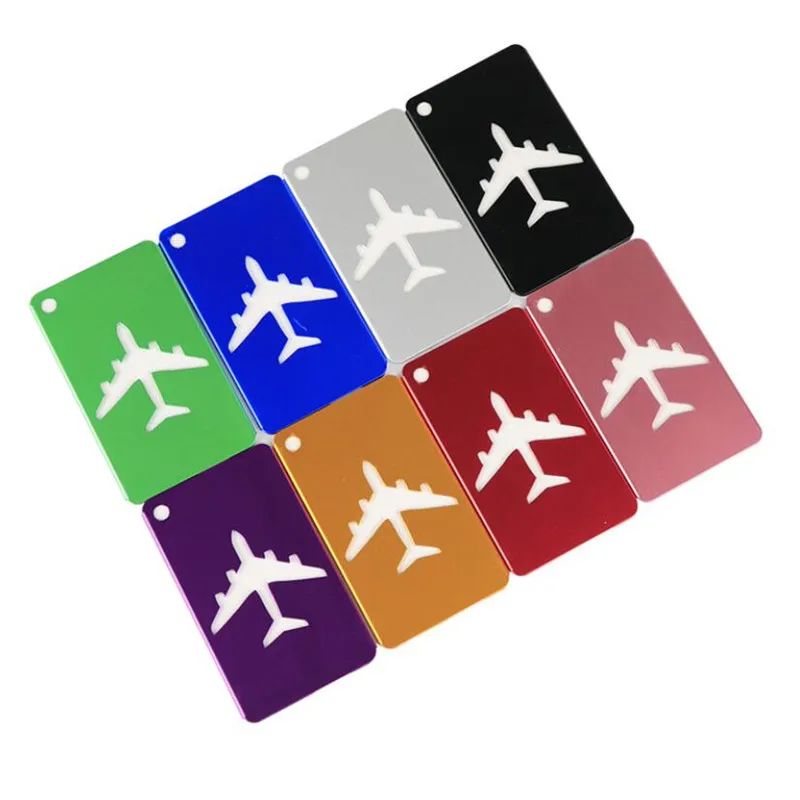 Fashion Metal Travel Luggage Tags Baggage Name Tags Suitcase Address Label Holder Aluminium Alloy Luggage Tag Travel Accessories