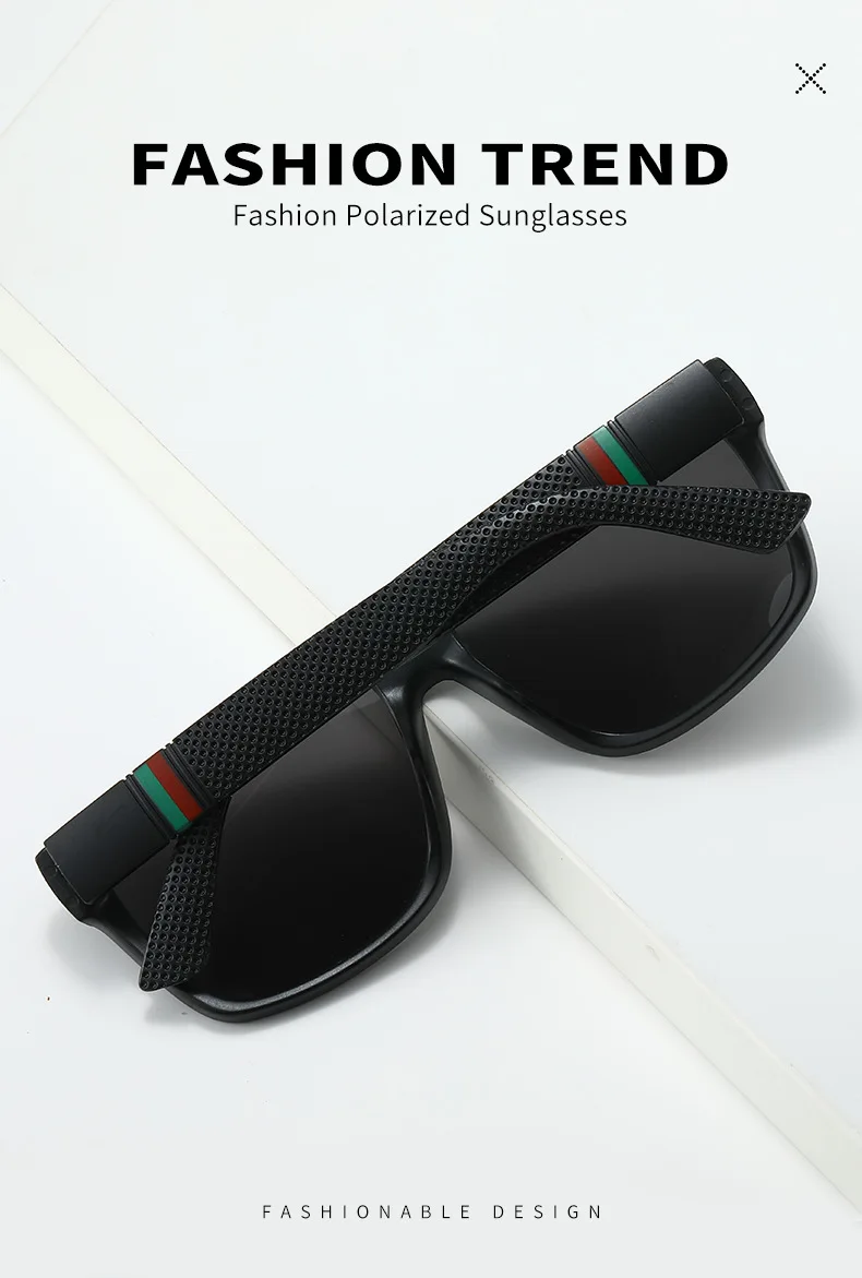 Fashion Oversized Polarized Sunglasses Men Women Luxury Driving Fishing Travel Vintage Square Sun Glasses For Man UV400 Eyewear