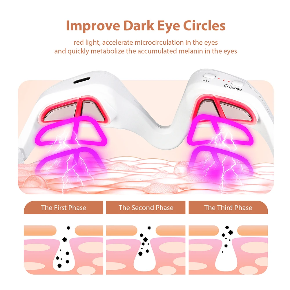 Eye Massager Relieves Eye Fatigue Eyes Massage Glasses Eye Fatigue Relief Massager Under-Eye Glasses Massager