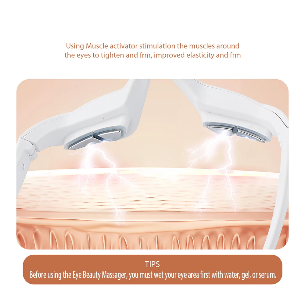 Eye Massager Relieves Eye Fatigue Eyes Massage Glasses Eye Fatigue Relief Massager Under-Eye Glasses Massager