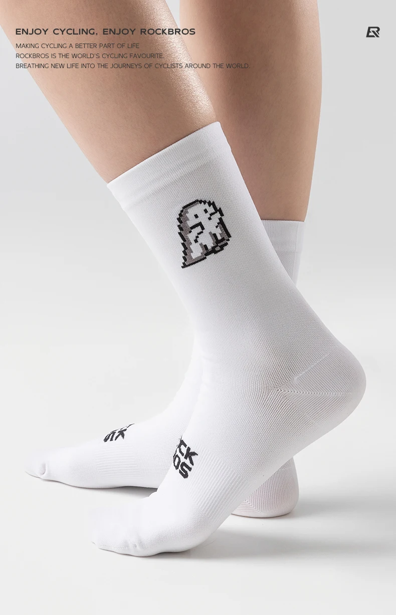 ROCKBROS Socks Men Women High Elasticity Breathable Running Cycling Socks Outdoor Climbing Hiking High Quality Socks 4 pair