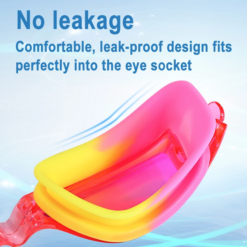 JSJM Professional Kids Swimming Goggles Anti-Fog UV Protection Waterproof Silicone Swim Glasses for Boys Girls Swim Eyewear Gift