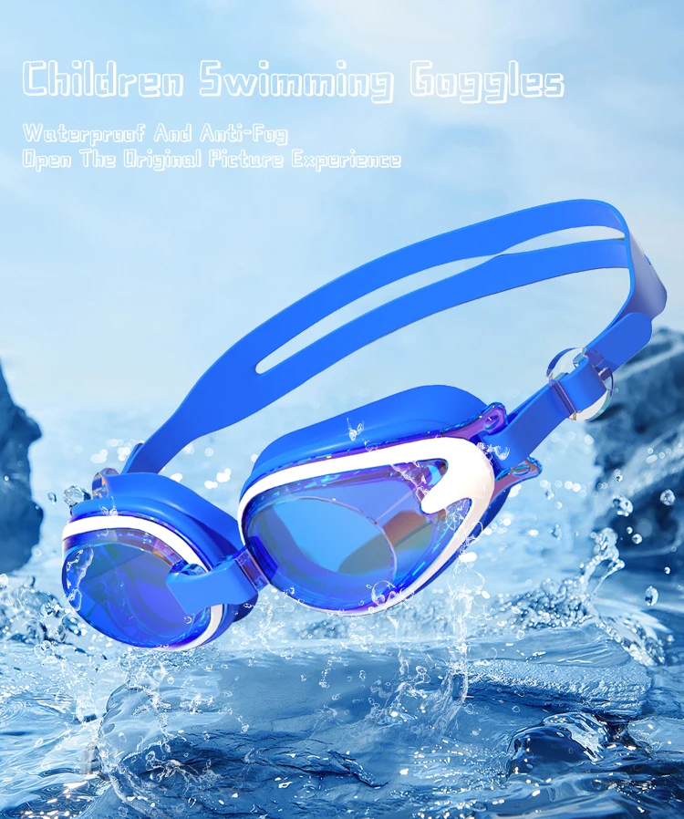 JSJM Professional Kids Swimming Goggles Anti-Fog UV Protection Waterproof Silicone Swim Glasses for Boys Girls Swim Eyewear Gift