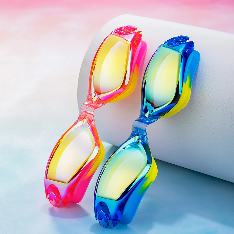 JSJM Professional Kids Swimming Goggles Anti-Fog UV Protection Waterproof Silicone Swim Glasses for Boys Girls Swim Eyewear Gift