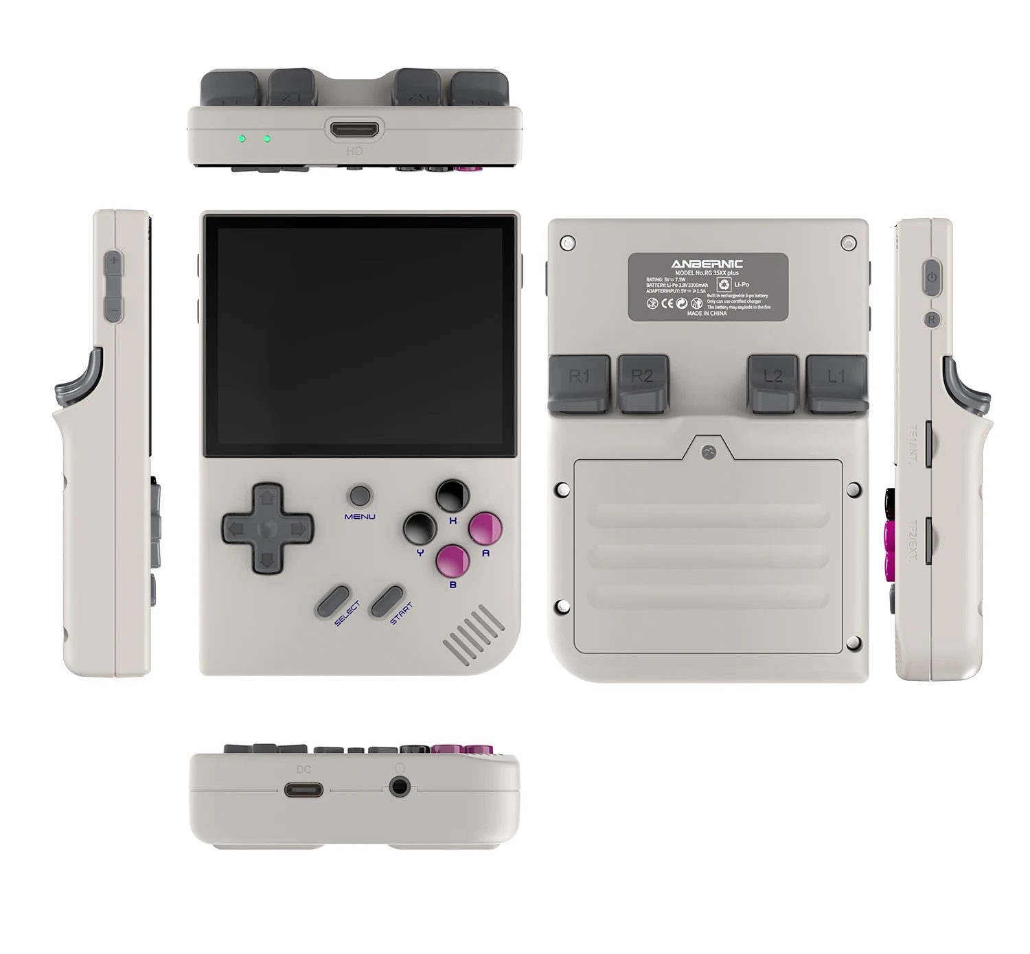ANBERNIC RG40XXV & RG35XX Plus Retro Handheld Game Console 640*480 IPS Screen Linux 64-bit Support WIFI,Bluetooth,HDMI