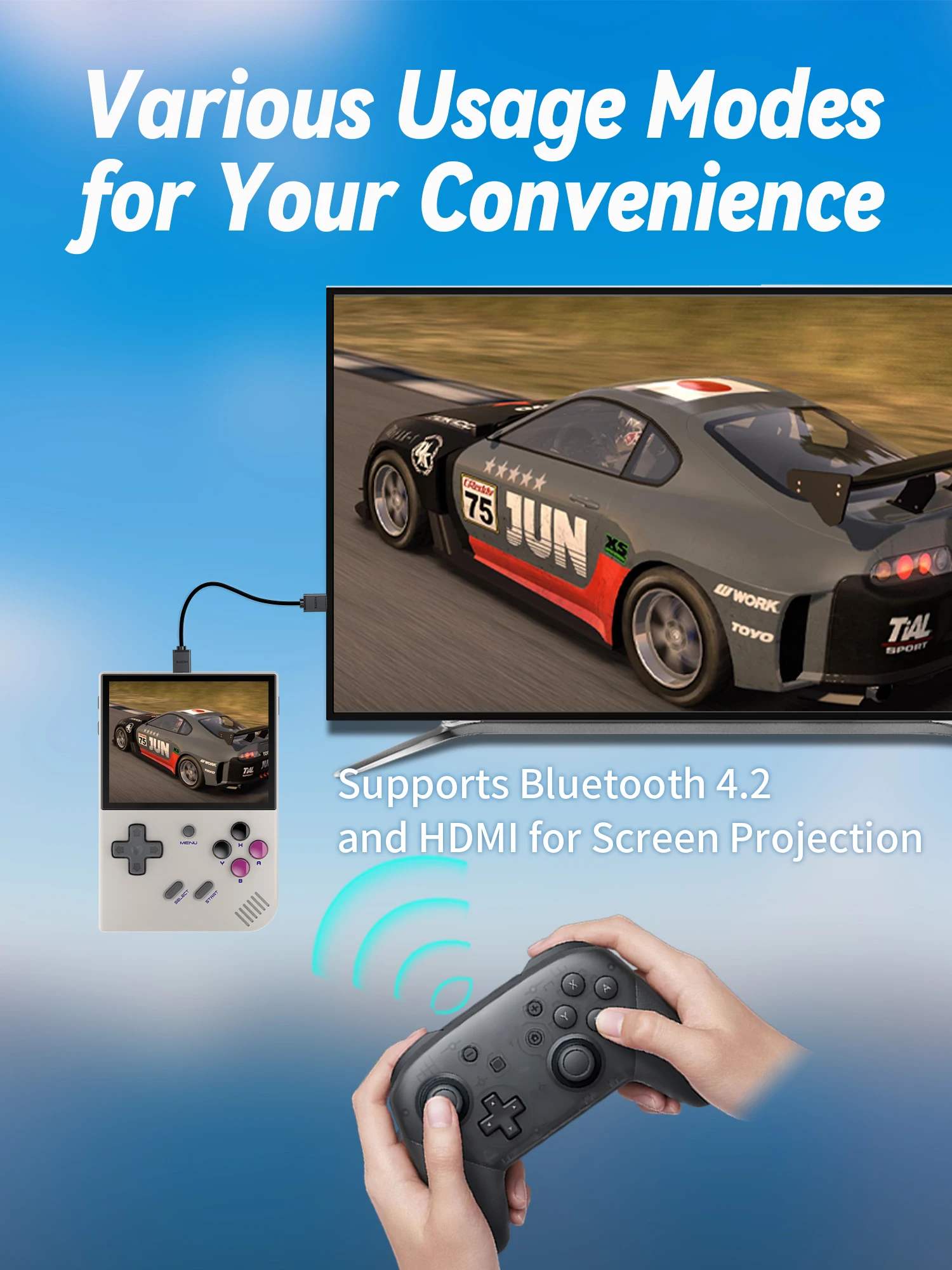 ANBERNIC RG40XXV & RG35XX Plus Retro Handheld Game Console 640*480 IPS Screen Linux 64-bit Support WIFI,Bluetooth,HDMI