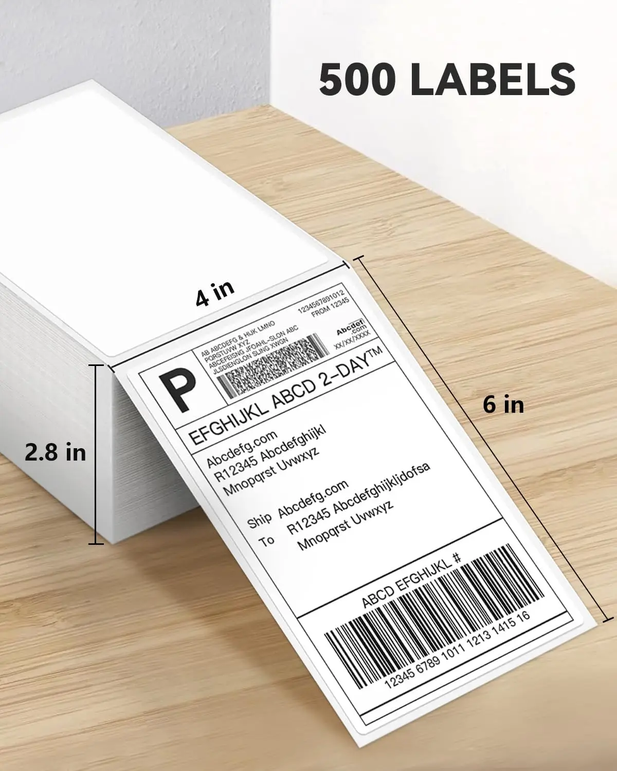 4X6 Thermal Labels Paper 100/500PCS Adhesive Stickers Shipping Labels For Desktop Thermal Printer DHL UPS Express LOGO Barcode