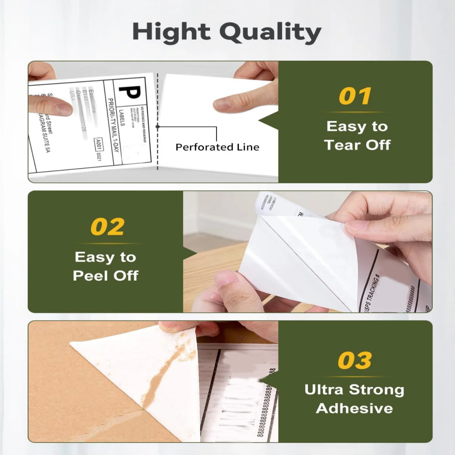 4X6 Thermal Labels Paper 100/500PCS Adhesive Stickers Shipping Labels For Desktop Thermal Printer DHL UPS Express LOGO Barcode