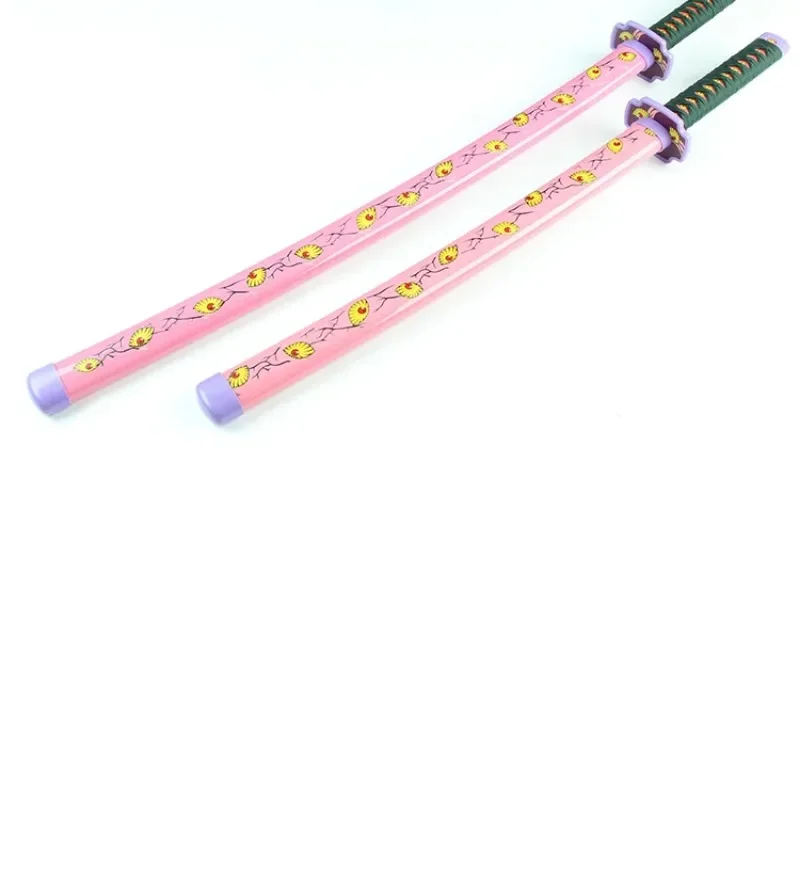 40inch Demon Slayer Kokushibo Katana Kimetsu No Yaiba Anime Cosplay Sword Ninja Knife Real Size Japanese Katana Samurai Sabre