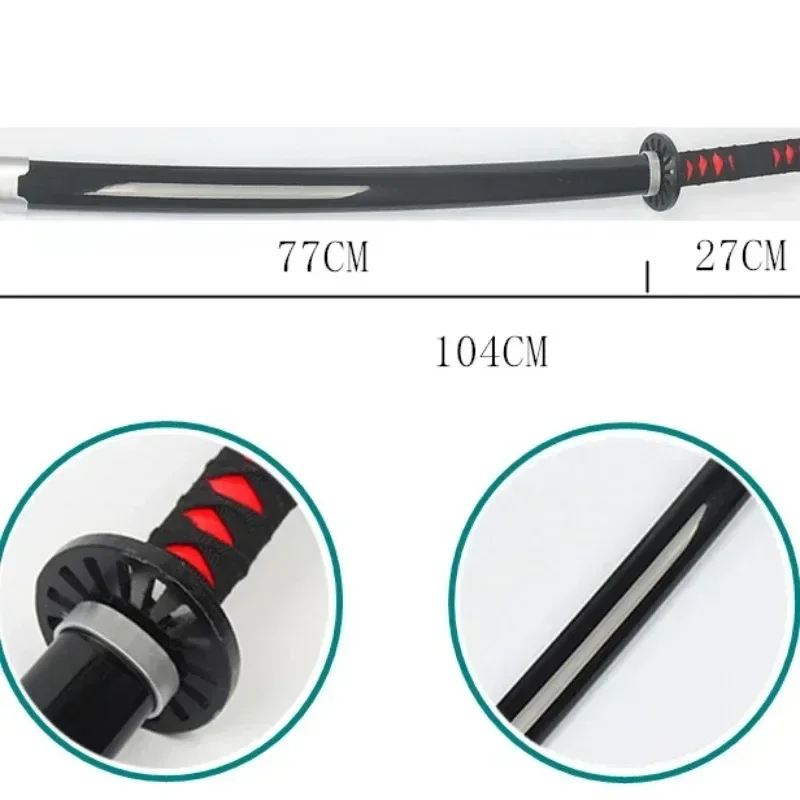 40inch Demon Slayer Kokushibo Katana Kimetsu No Yaiba Anime Cosplay Sword Ninja Knife Real Size Japanese Katana Samurai Sabre