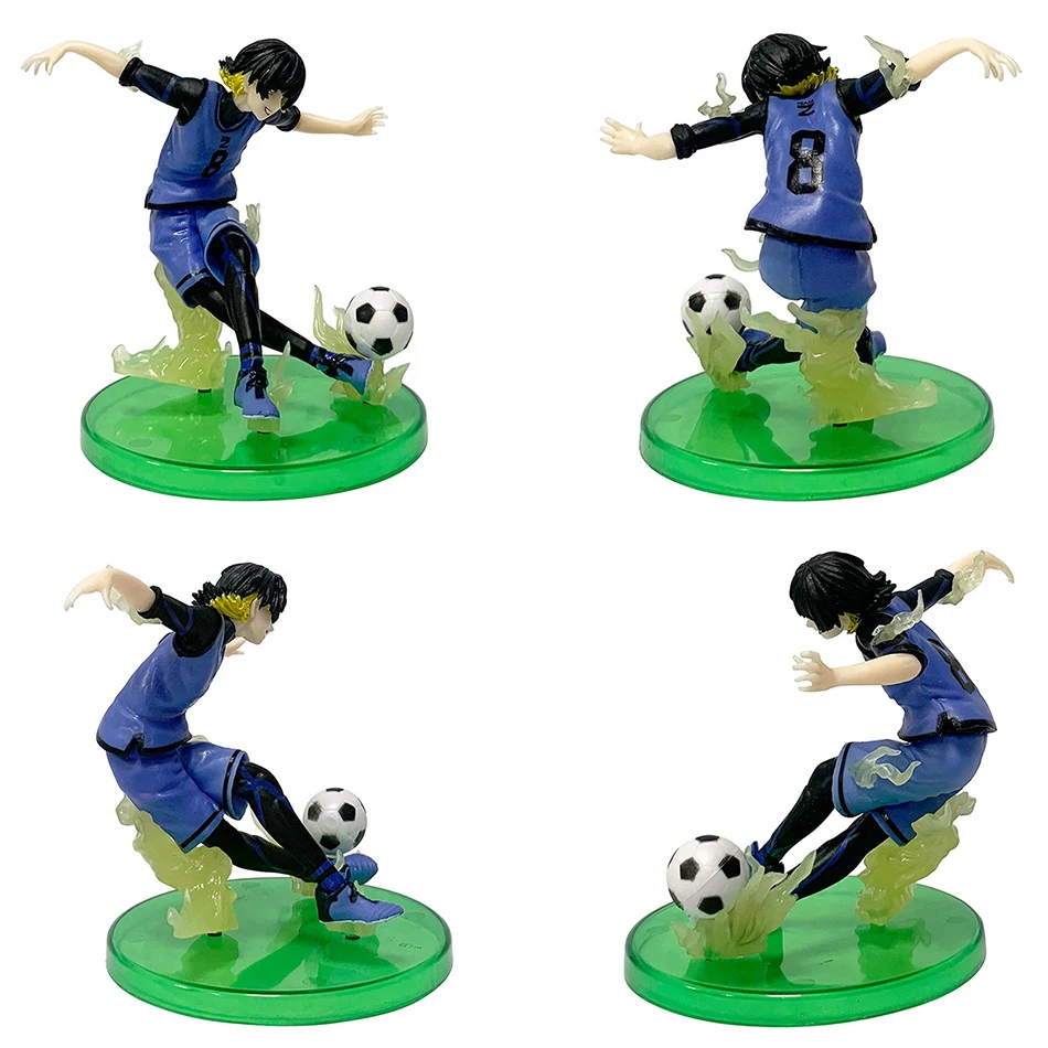 BLUE LOCK Anime Isagi Yoichi Seishiro Bachira Meguru Bachira Meguru Mikage Reo PVC Action Figures Anime Cartoon Model Toy Gift