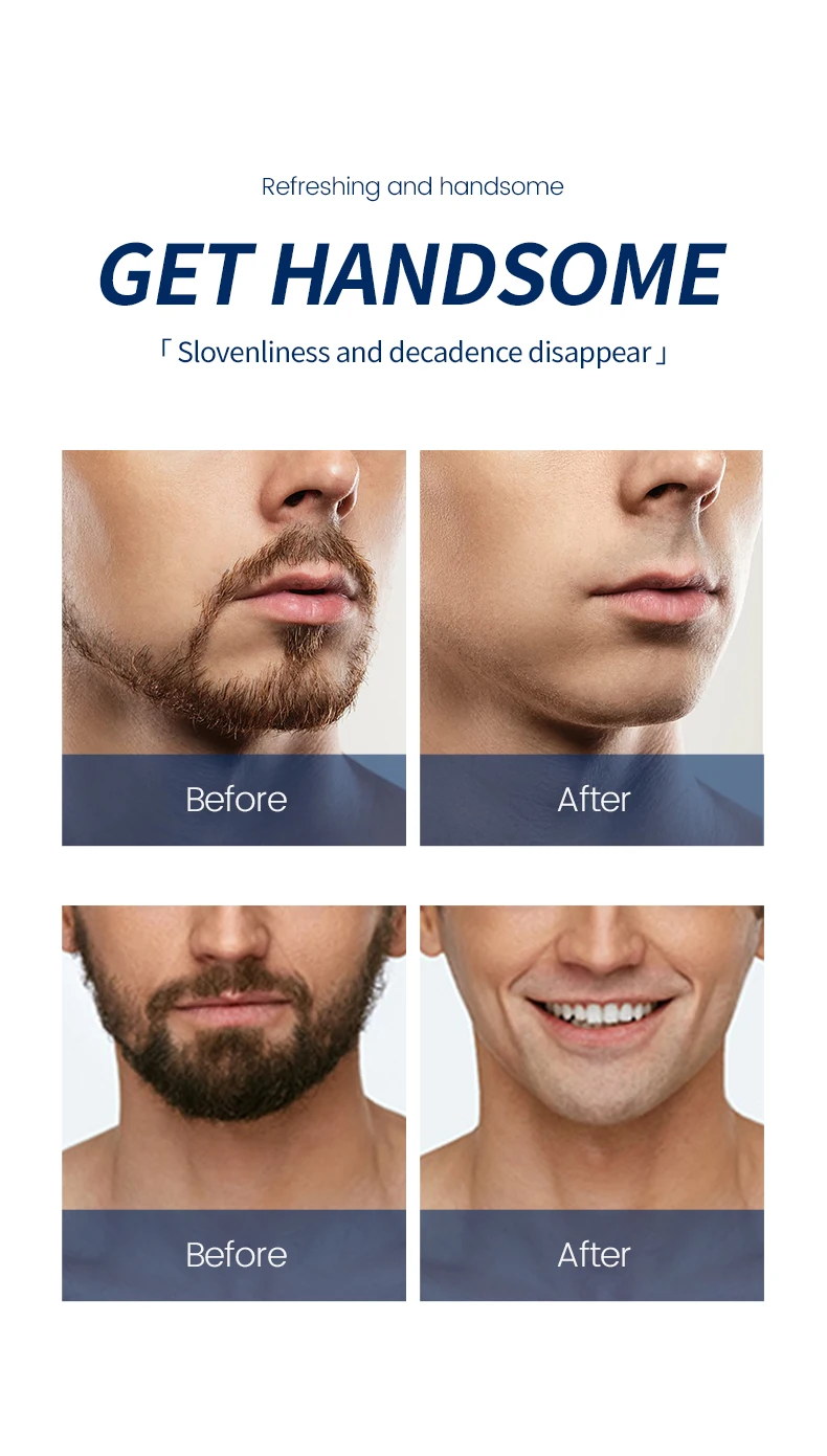 Ocheal 40g Facial Cleansing Gel Shaving Stick Men's Facial Hair Smooth Shaving Gel Cleaning Face Cleaning Care Cream Portable