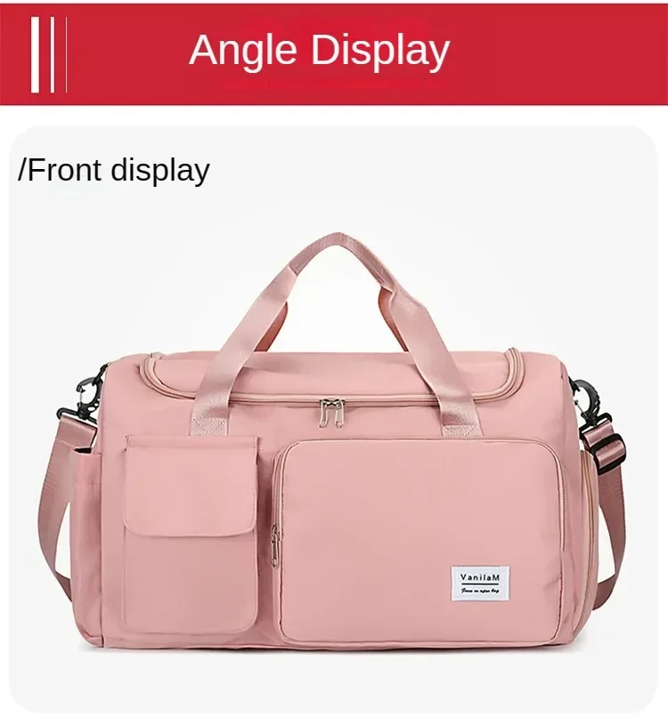 Carry On Travel Bag Large Capacity Gym Bag Weekender Overnight Duffle Bags With Shoe Compartment Sports Fitness Bags for Women