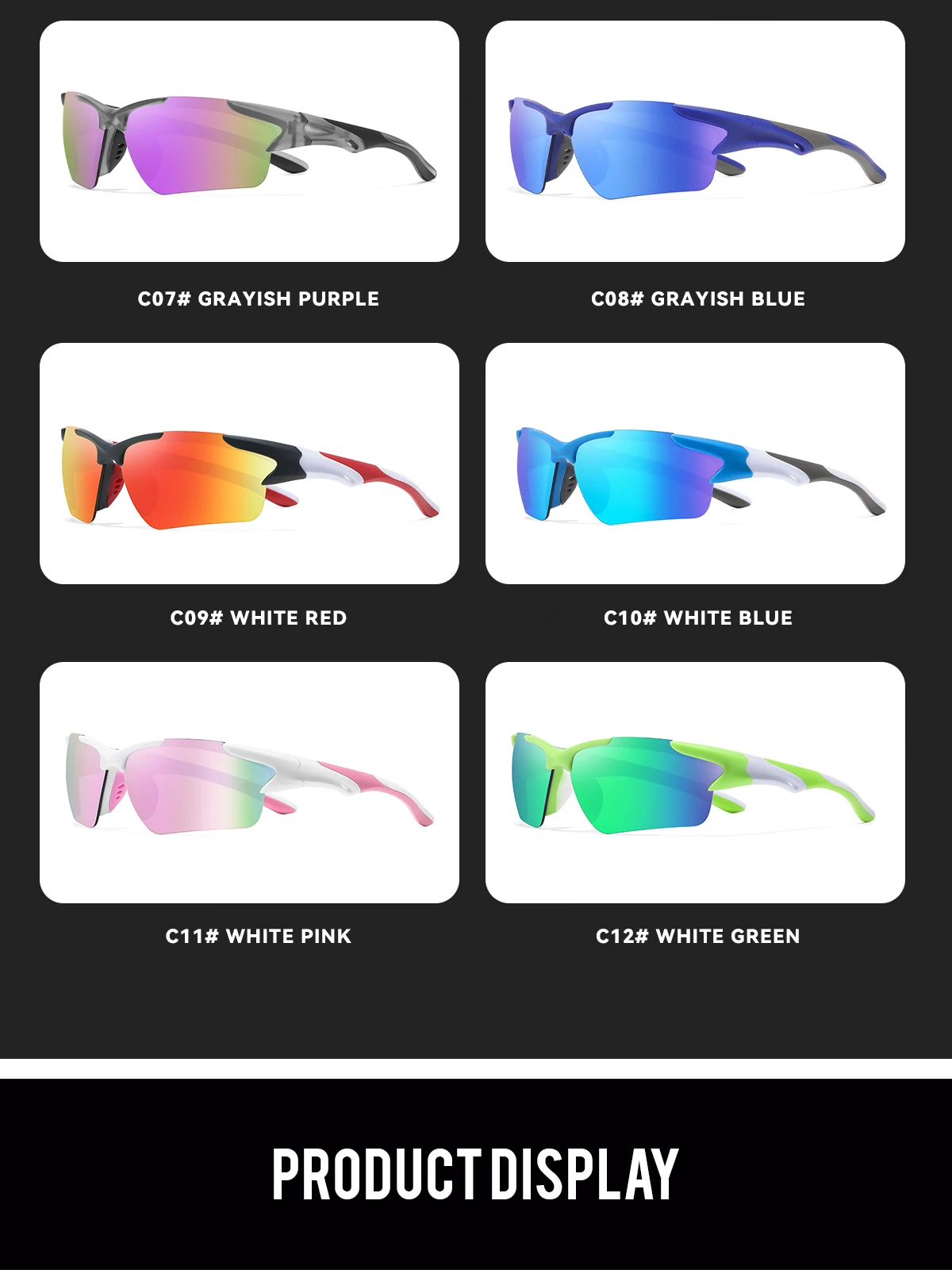 Sport Sunglasses Men Cycling Glasses Running Fishing Eye Protection Riding Goggles Outdoor Sports