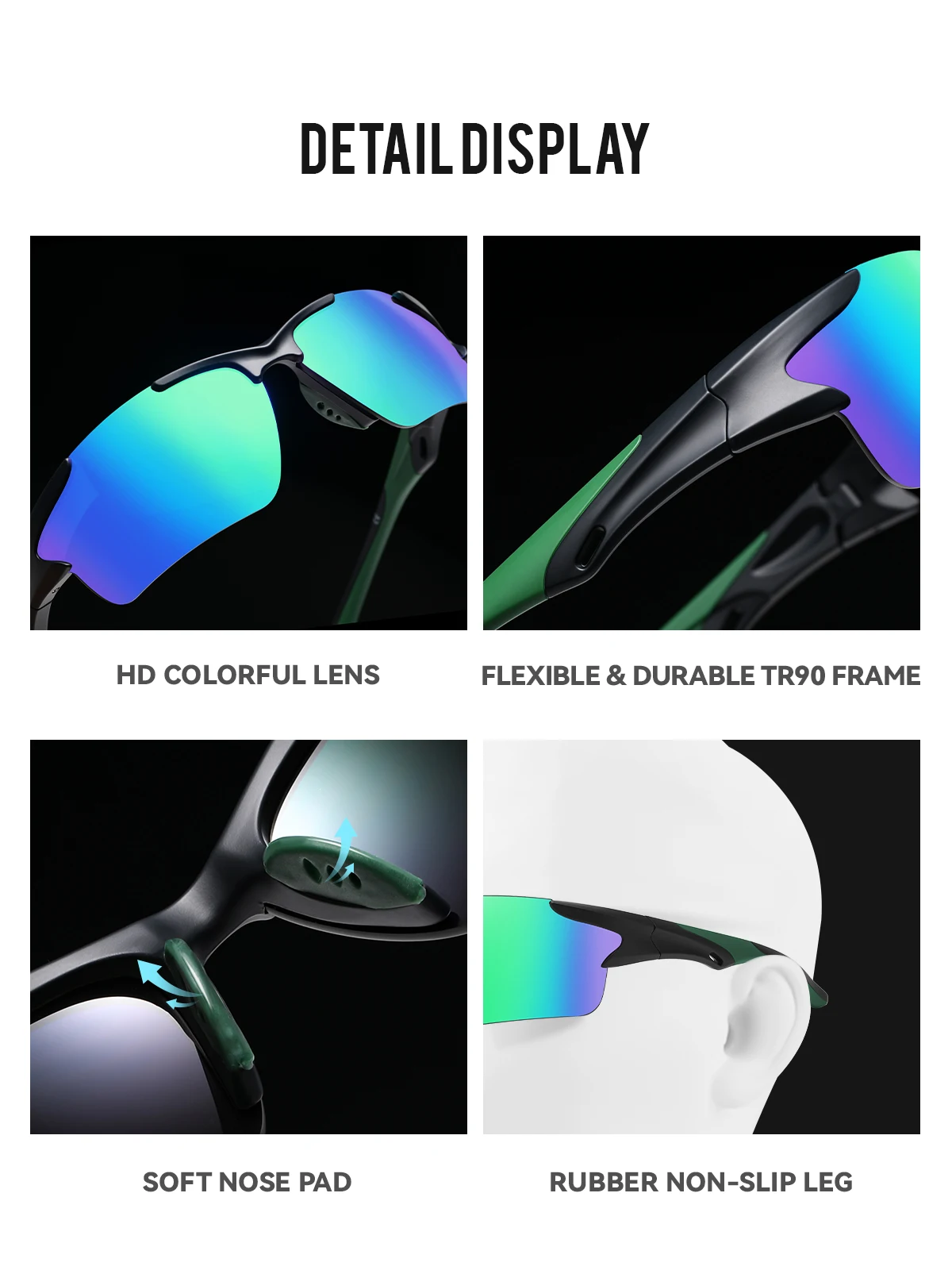 Sport Sunglasses Men Cycling Glasses Running Fishing Eye Protection Riding Goggles Outdoor Sports