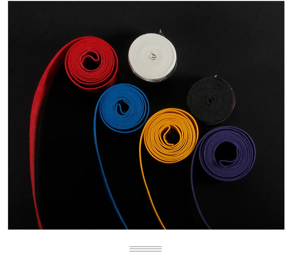 60 pcs /Lot White Black Colorful Coated Tennis Overgrips Badminton Grips Tennis Racket Tapes Fishing Rod Sweatbands 0.6mm 0.7 mm