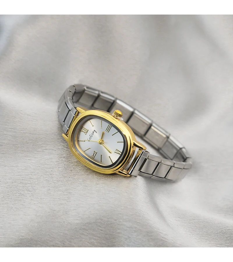Hapiship Fashion Wholesale Women's Stainless Steel Elliptical Watch Bracelet For Student Friend Wife Birthday Jewelry Gift G056